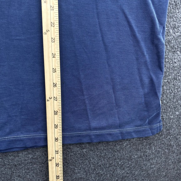 Tommy Bahama Polo Shirt Mens 2XL Blue Beach Vacation Stretch Classic SS *Flaw - Picture 11 of 14